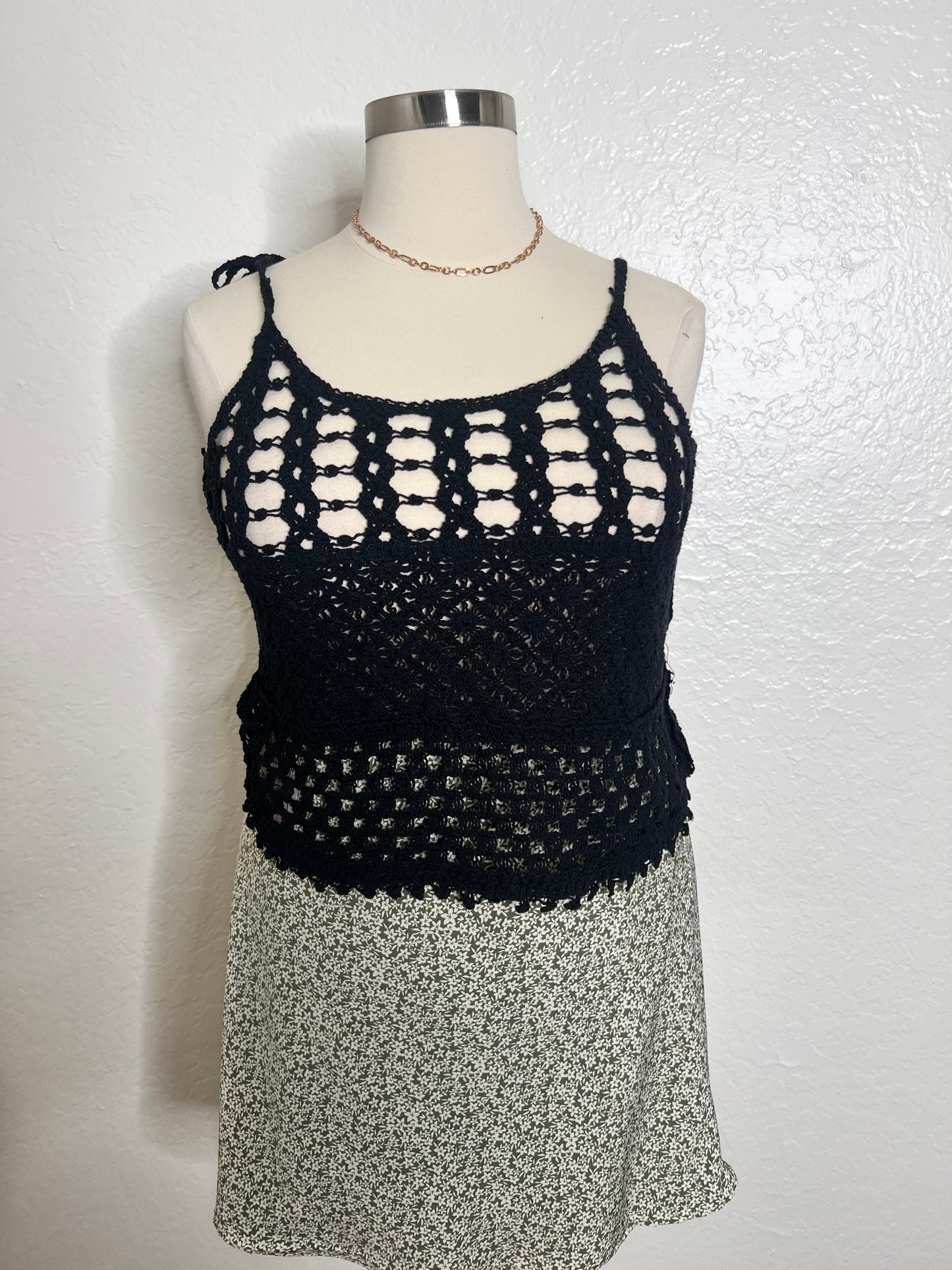 Crochet Top - Black