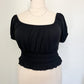Puff Sleeve Top - Black