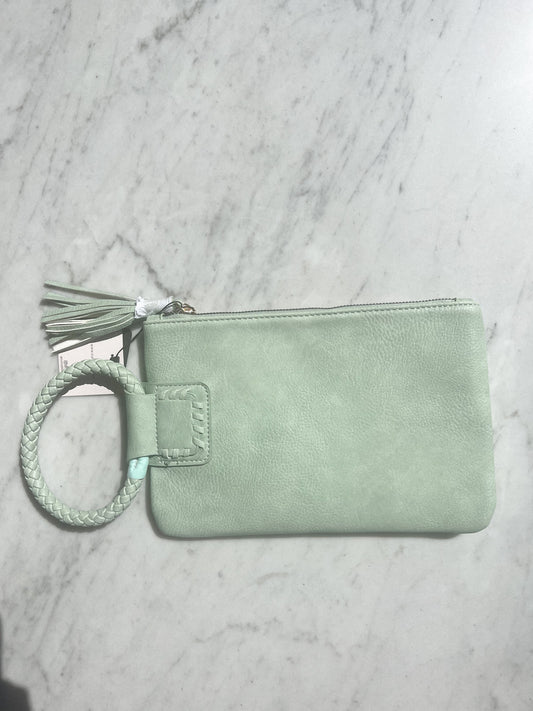 Here to Party Wristlet - Mint